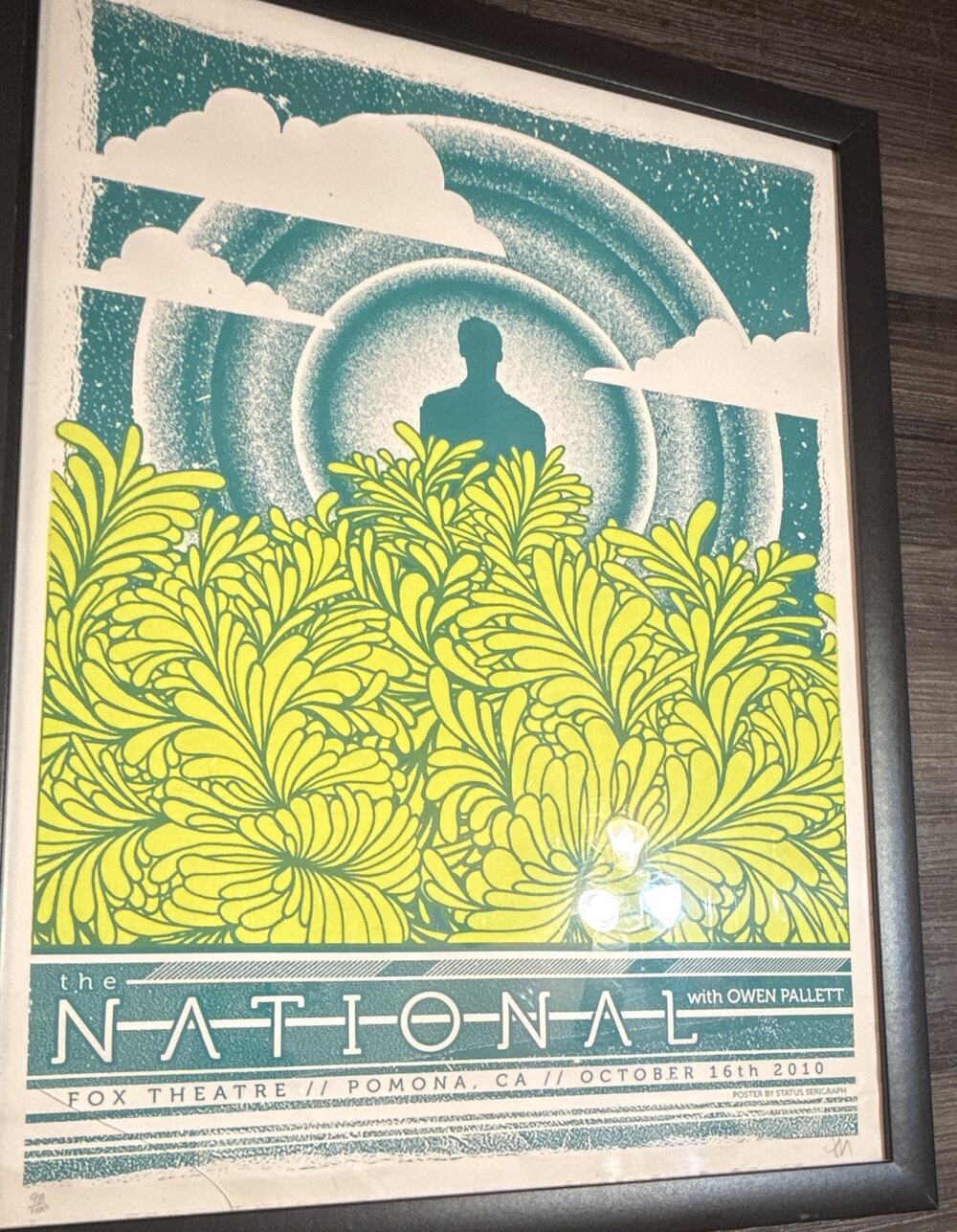 The National Poster Pomona 2016 Signed Numbered 98/100 Status Serigraph Framed